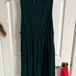Dark Green Sleeveless Dress